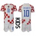 Maillot de foot Croatie Luka Modric #10 Domicile vêtements enfant Monde 2022 Manches Courtes (+ pantalon court)